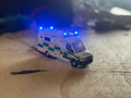 1:148 scale Oxford diecast Scottish ambulance with flashing lights