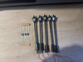 1:76 3v white street lights + 5pk 1k resistors